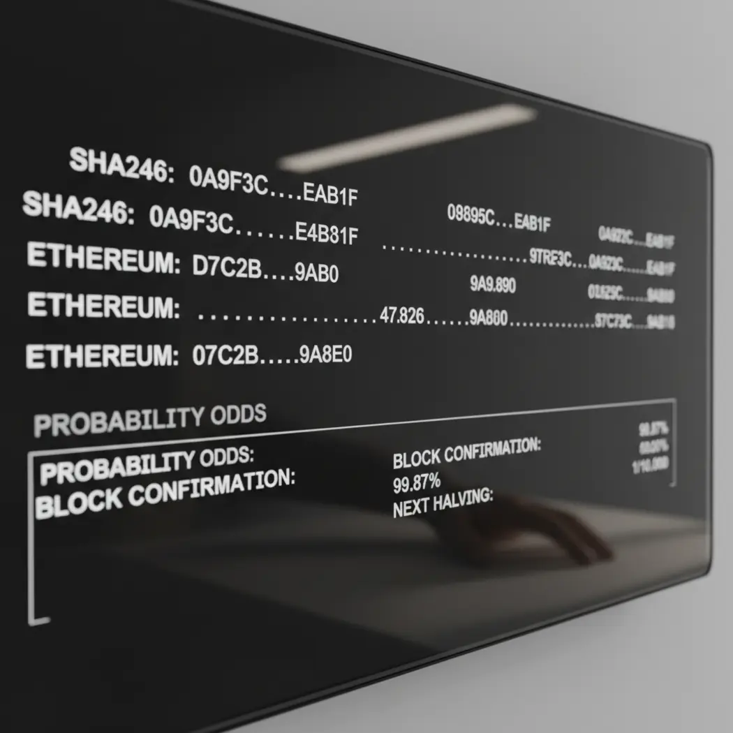 Transparent audit trail and probability metrics interface